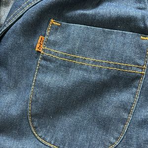 Vintage Levi Orange Tag Denim Shirt Size M